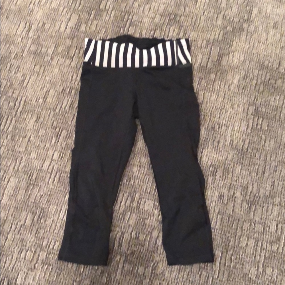 Lululemon leggings with laser cutout detail